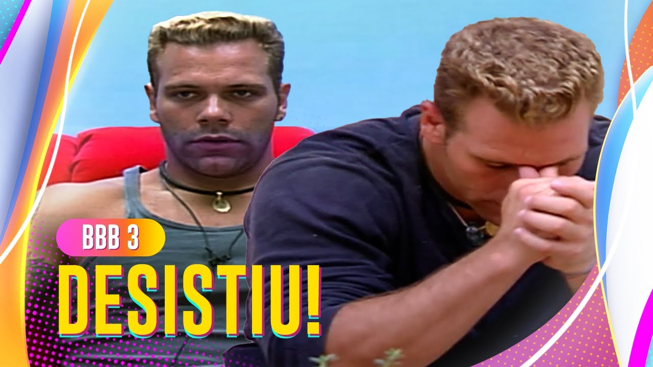 MAD MAX FOI O PRIMEIRO DESISTENTE DA HISTÓRIA DO BBB! 🤯 | BIG BROTHER BRASIL 3