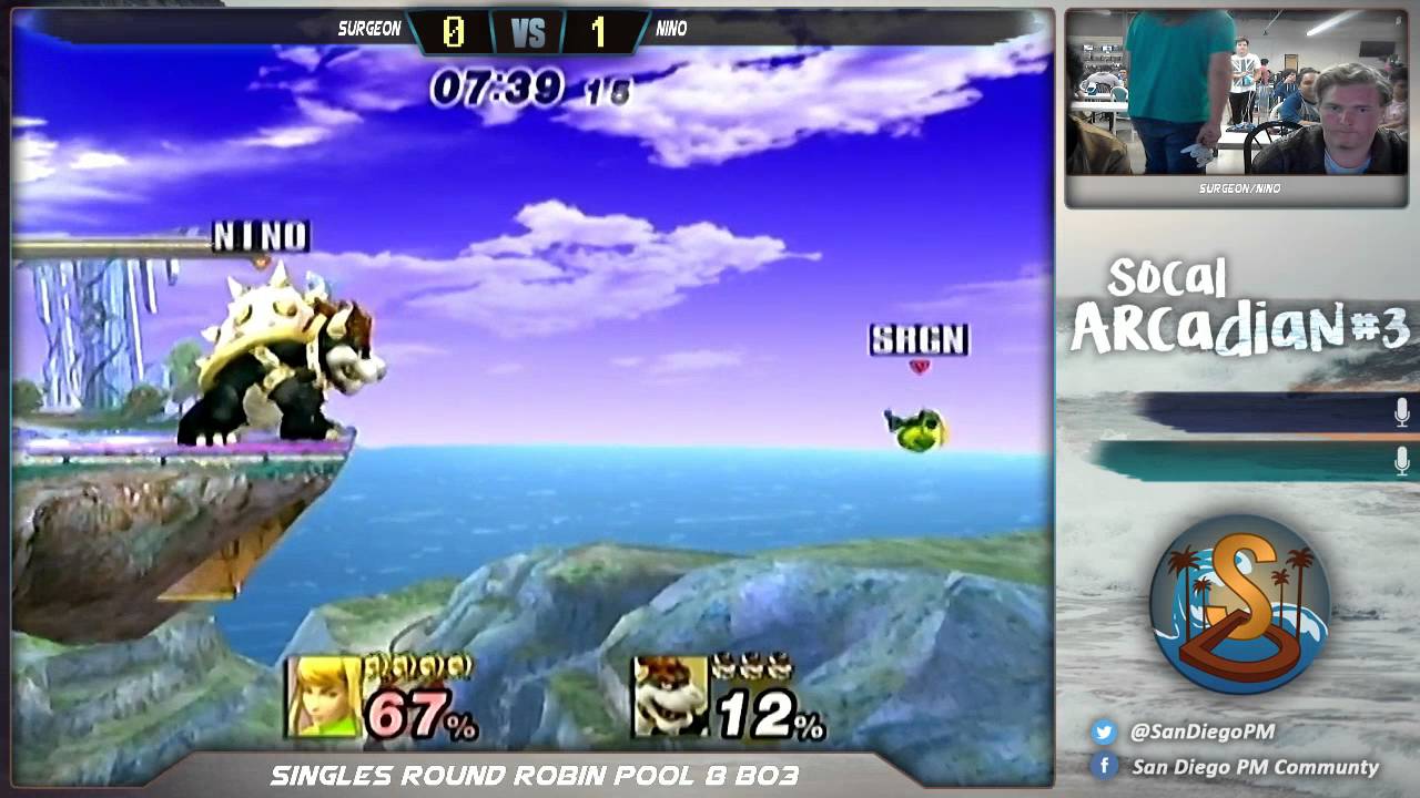 SoCal PM Arcadian #3 - Surgeon vs Nino - Singles Pool 8 - Project M