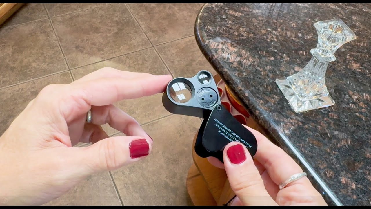 JARLINK 30X 60X Illuminated Jewelers Loupe Magnifier with Bright LED Light Review & Demo