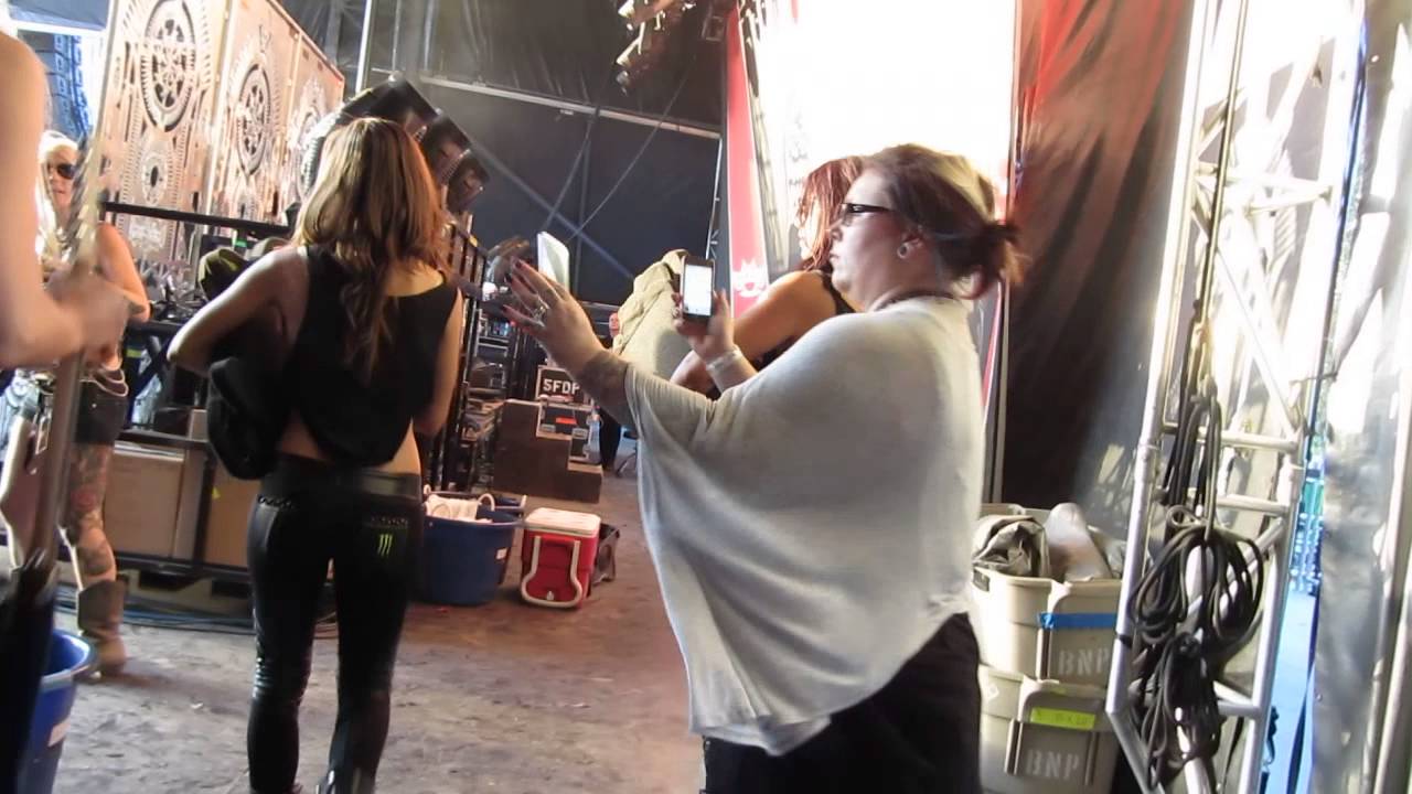Five Finger Death Punch Backstage Getting Ready To Perform