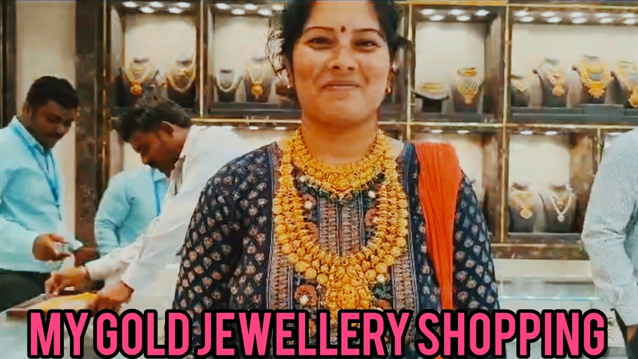My Gold Jewellery Shopping Vlog  Telugu ll Gold Jewellery Shopping ll #viral #trending #public