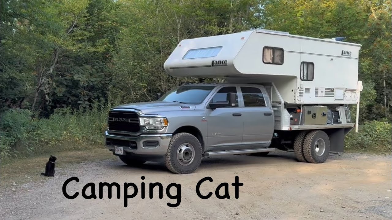 Full-time flatbed truck camper living. Acadia Maine to Campabello Island Canada border crossing