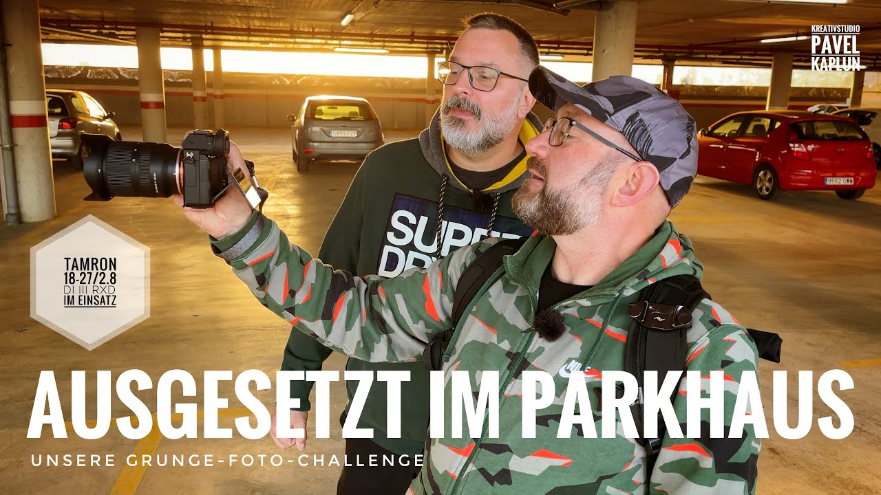 Ausgesetzt im Parkhaus. Unsere Grunge-Foto-Challenge