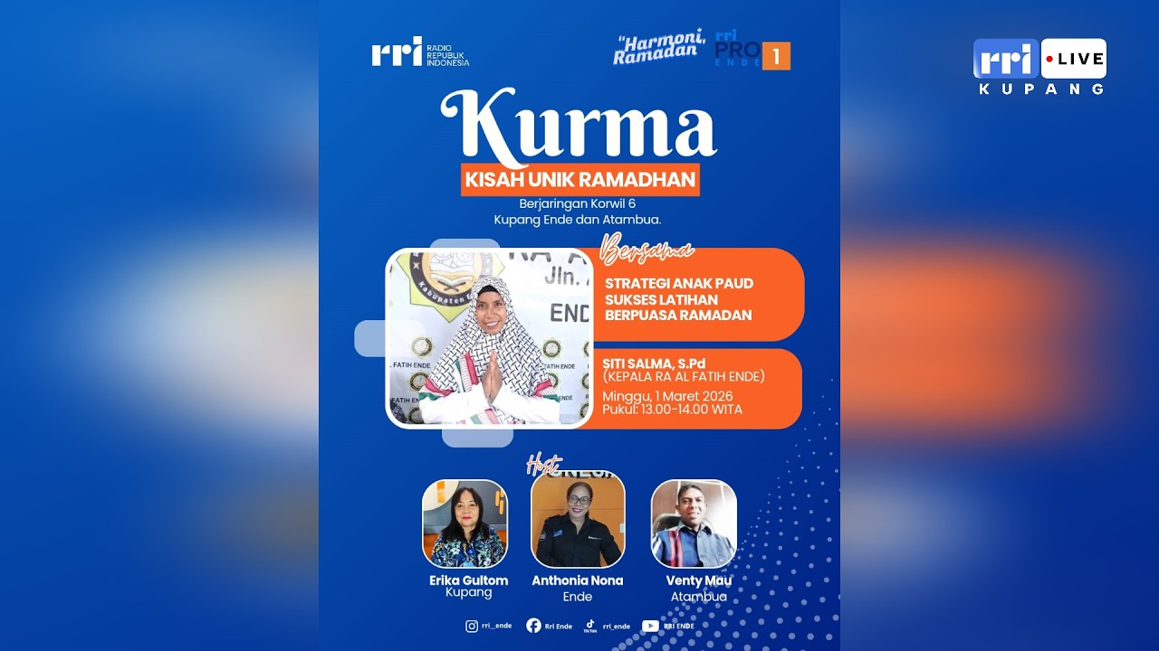 [LIVE] KURMA : Strategi Anak Paud Sukses Latihan Berpuasa Ramadhan | RRI KUPANG