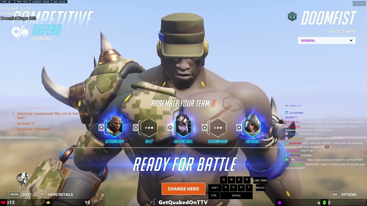 24K DMG! 43 Elims Rollouts Doomfist GetQuakedOn - OVERWATCH 2 SEASON 11 TOP 500