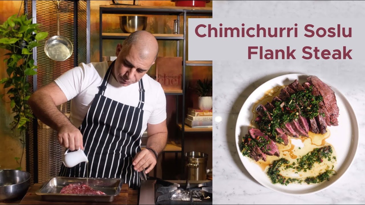 Chimichurri Soslu Flank Steak Tarifi