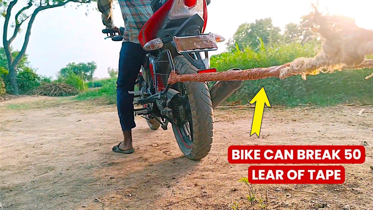 BIKE CAN BREAK 50 LEAR OF TAPE - IMPOSSIBLE CHALLENGE EXPERIMENT 