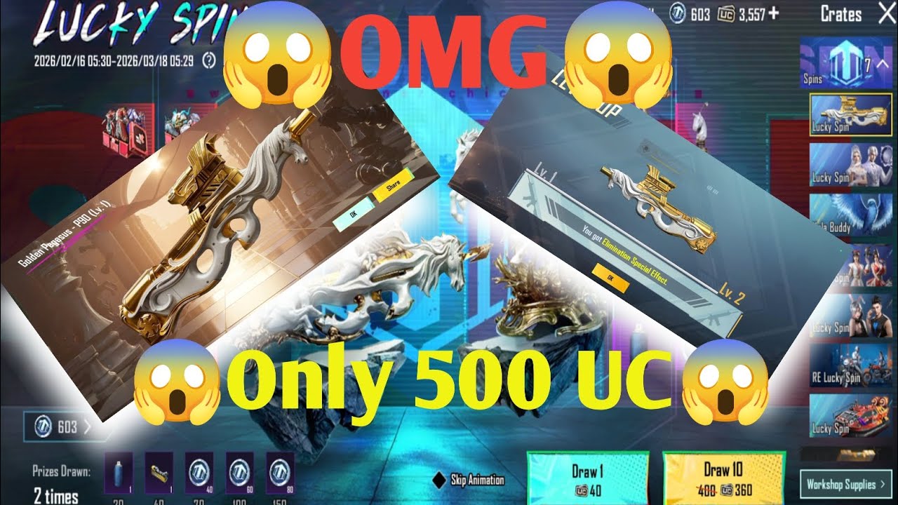 Bgmi ll new P90 skin only 500 UC me ll 😱😱
