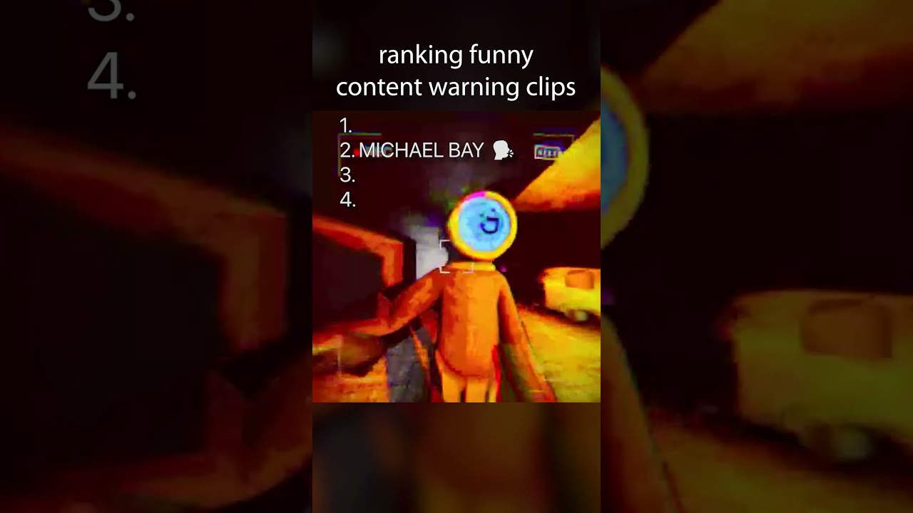 ranking stupid content warning clips #shorts #funny #horrorgame #contentwarningfunnymoments