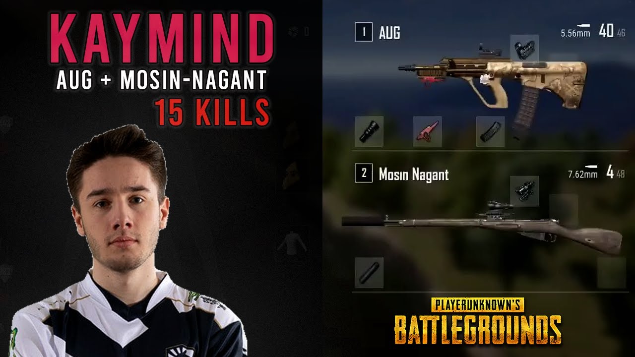 Kaymind - PUBG  Erangel - 15 KILLS (Aug + Mosin-Nagant) Solo - First Person
