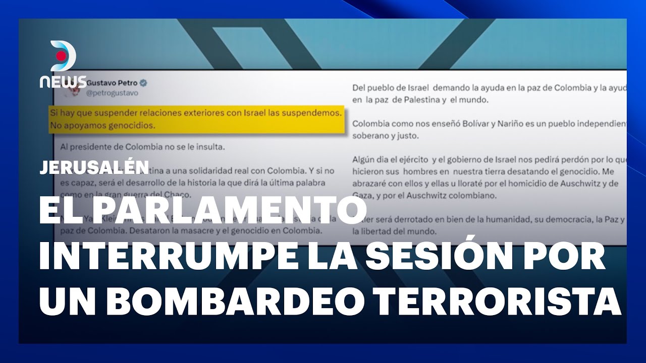 Fuerte repudio a la posición del presidente Petro frente al atentado de Hamás - #DNEWS