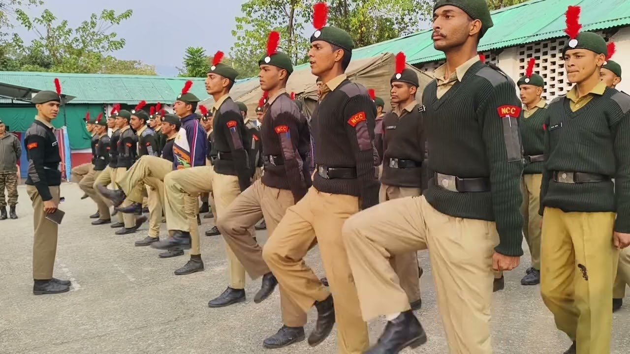 Drill Practice at NCC Camp :  Competition of coordination