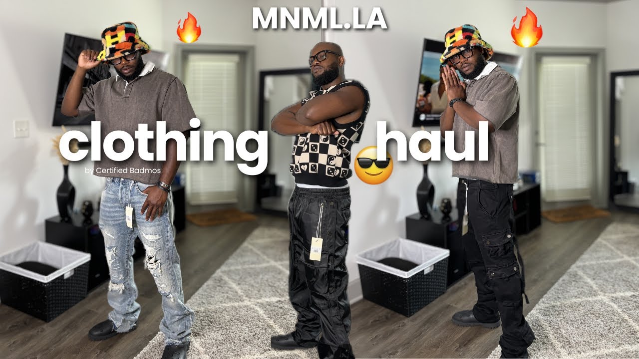 КОЛЛЕКЦИЯ MNML.LA TRY ON HAUL 2024 | РАСКЛЕШЕННЫЕ ДЖИНСЫ, БРЮКИ-КАРГО НА КНОПКАХ, РУБАШКИ И ДРУГА...