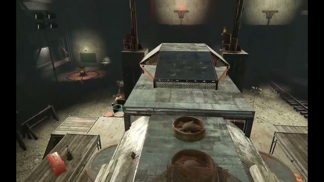 Fallout 4 Red Line Armored train in Vault 88