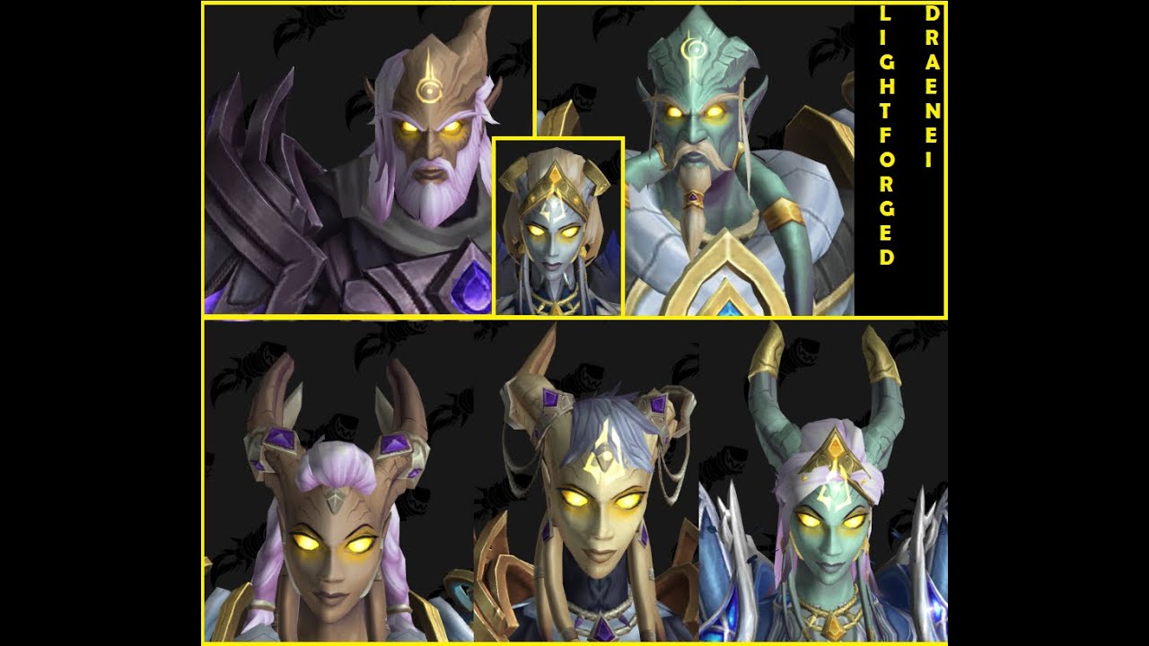 NEW Lightforged Draenei Customizations with armor + NEW Mount (Shadowlands 9.1.5)