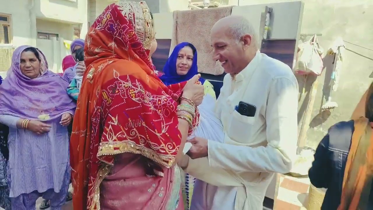 आपकी लाडली#santosh_kotts #ने अपनी नंद आई बात नंदनी किया जोरदार स्वागत#देसी बात 