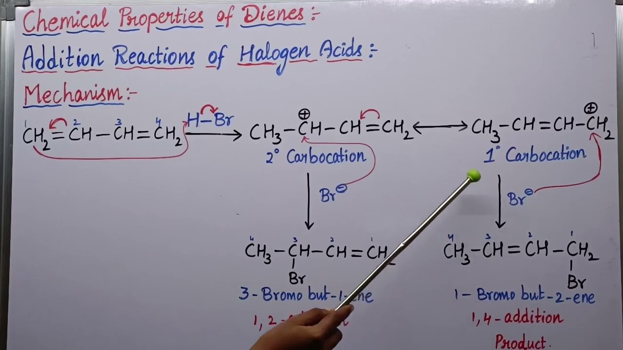 1,2 and 1,4- Addition Reactions of Dienes.