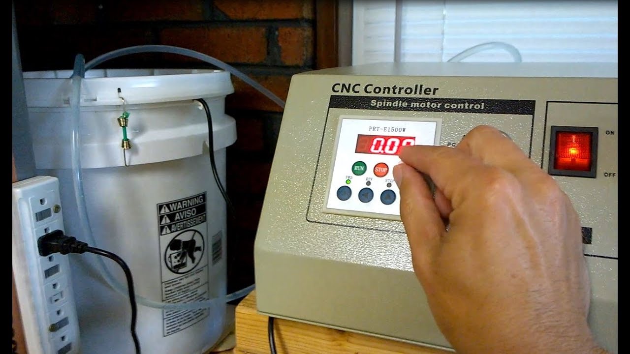6040 CNC — настройка водяного охлаждения и тестирование скорости шпинделя!