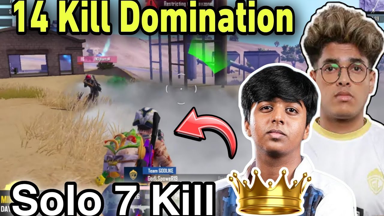 Godlike 14 Kill Domination In BGIS 😲Godl Spower Solo 7 Kill 🔥Everyone Shocked 🇮🇳