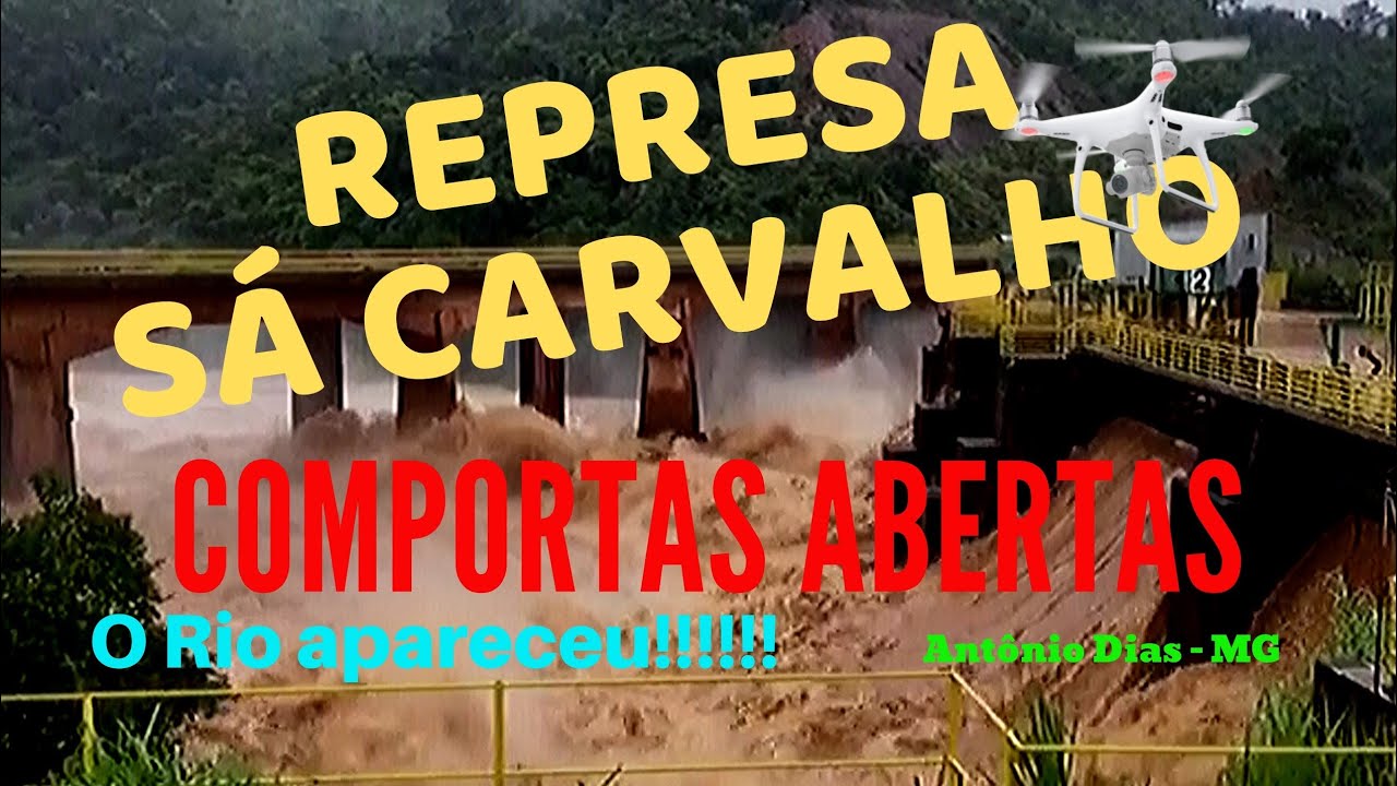 DRONE FILMA COMPORTAS ABERTAS NA REPRESA SÁ CARVALHO EM ANTÔNIO DIAS-MG – KaiZerHobbY DrOnE