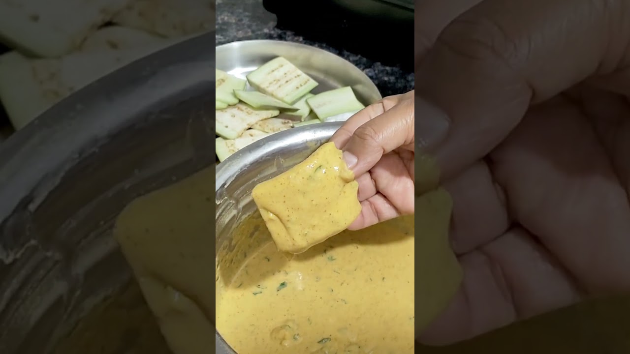 Baingan Pakora Recipe | Crispy Brinjal Pakora at Home 
