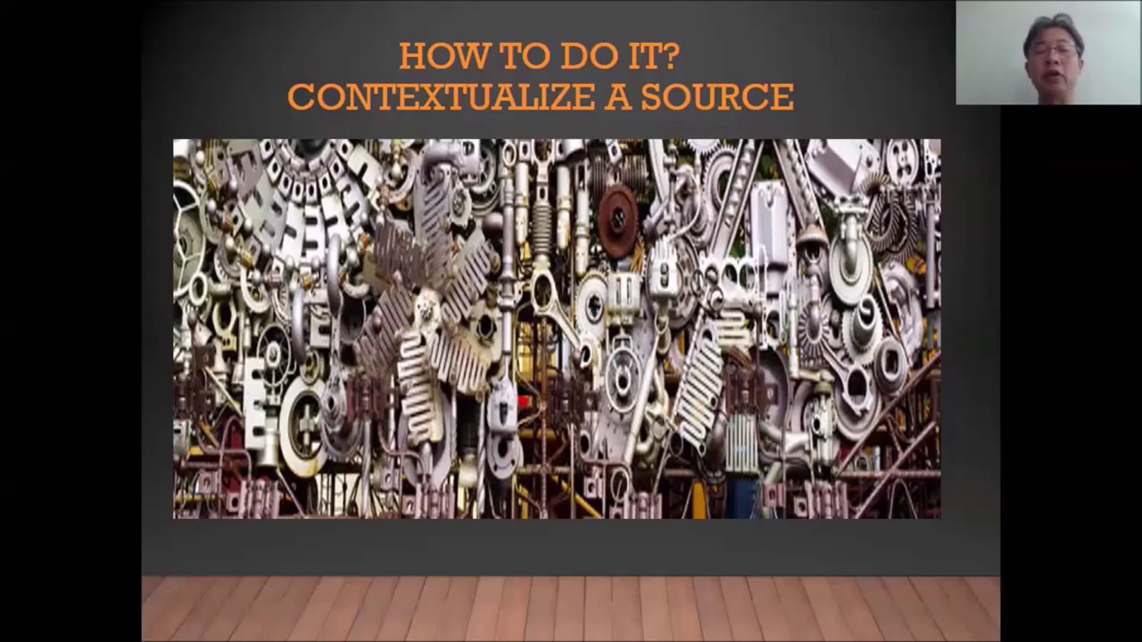 How to Contextualize a Source (merger)