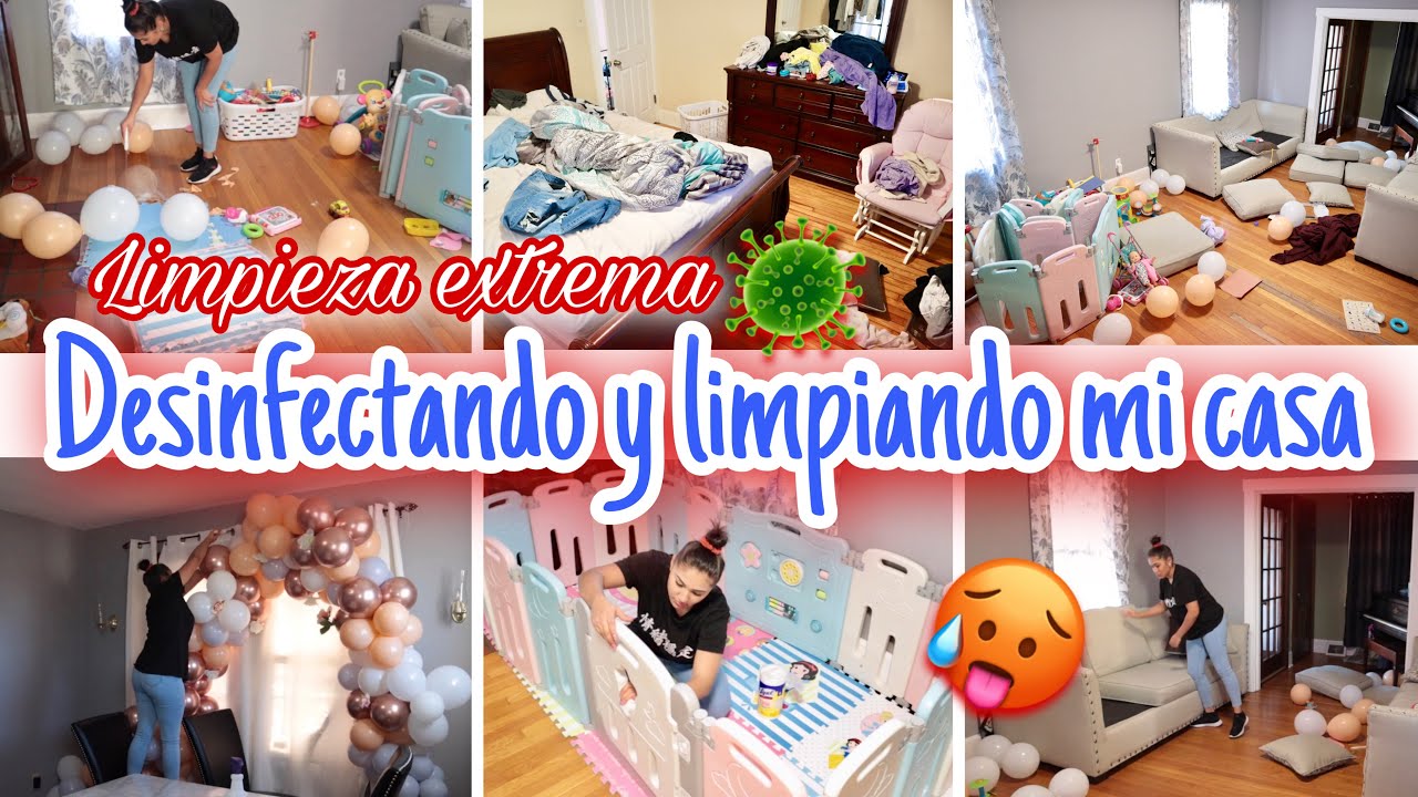 🥵MI CASA ES UN COMPLETO DESASTRE🧹LIMPIEZA EXTREMA🦠DESINFECTANDO TODA MI CASA🧼LIMPIA CONMIGO💪🏻