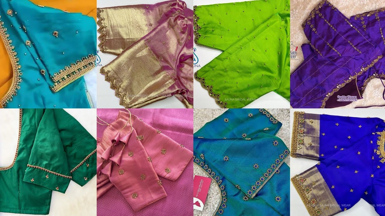 Simple aari work blouse designs ||Elegant designs 🤩😍 || Trendz fashion corner