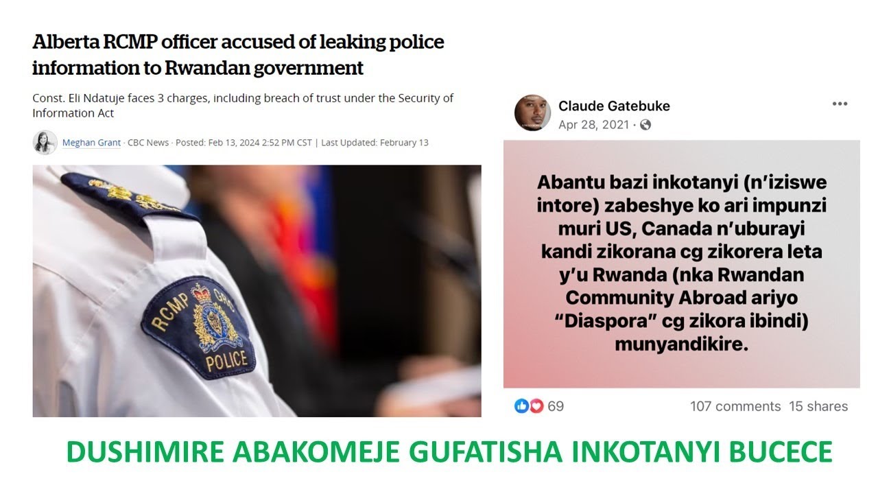 INKOTANYI YACENGEYE MURI POLISI YA CANADA YAFASHWE!! ABAFATISHA INKOTANYI BUCECE MUKOMEREZE AHO