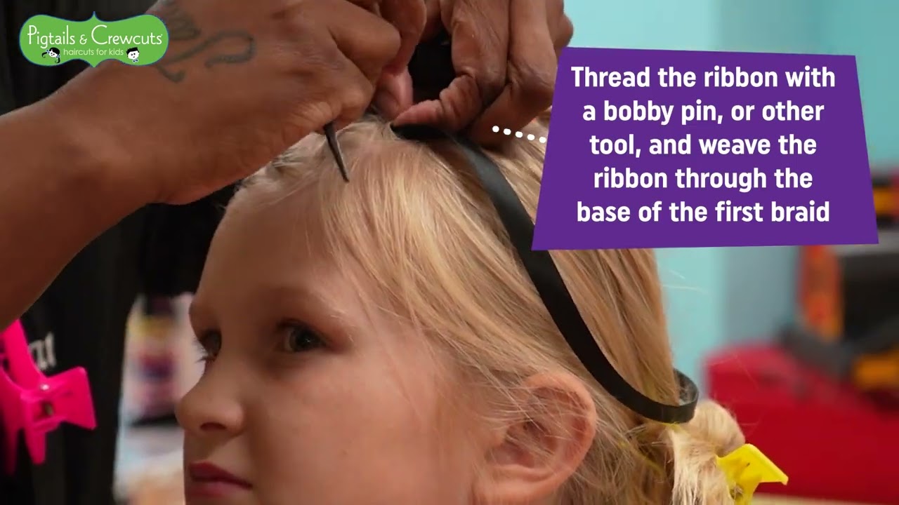 Spider Web Braids Halloween Hair Tutorial - Pigtails & Crewcuts: Haircuts for Kids
