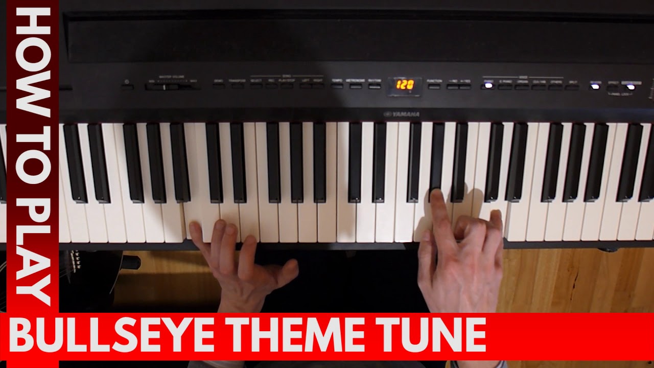 How To Play The Bullseye TV Theme Tune On Piano