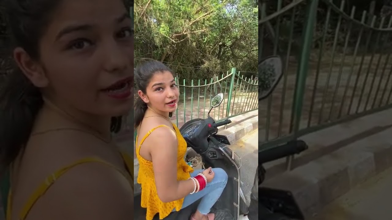 ग़लत स्कूटी चलाने पे लड़की को समझाया तो गाली देने लगी ||PAPA KI PARI