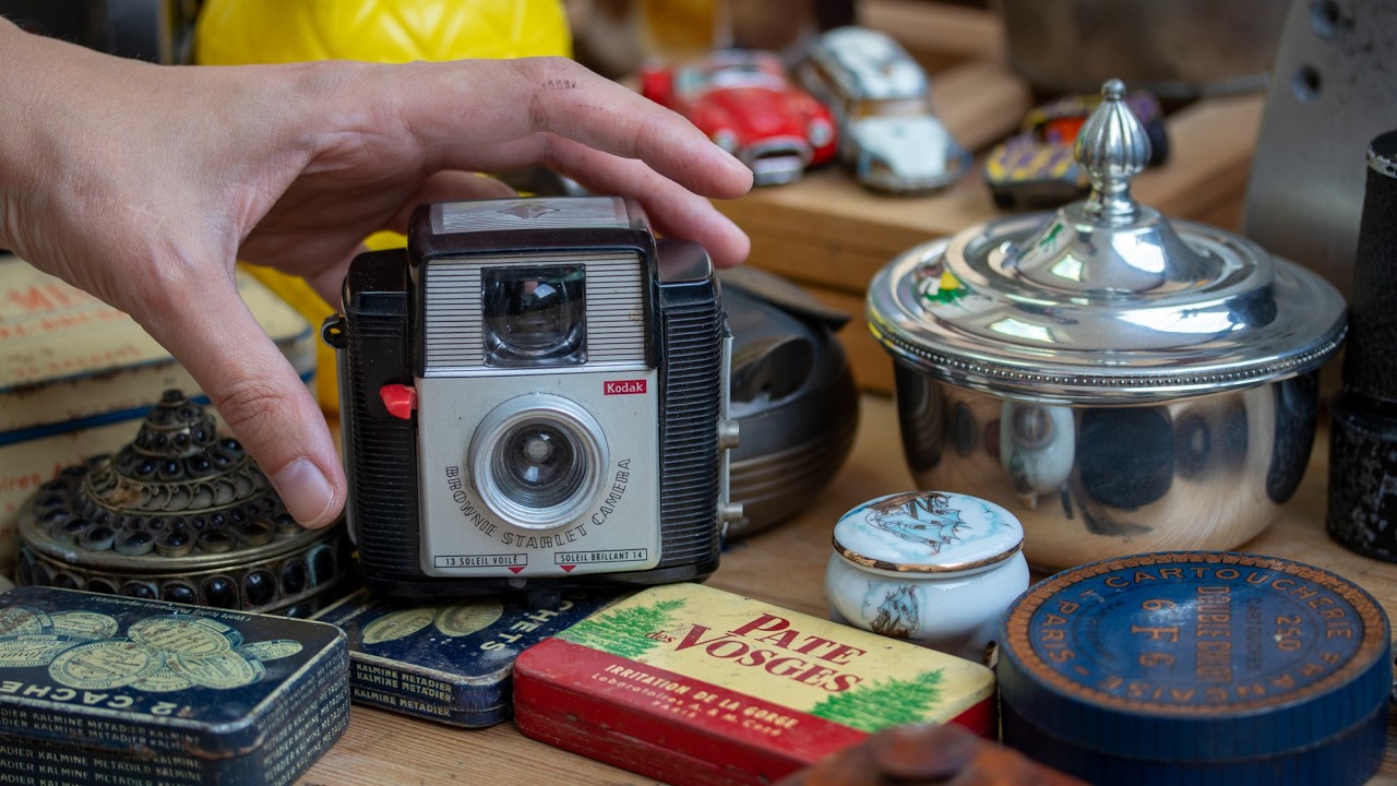 Flea Market Haul for Artists: Tiny Treasures & Surprises | Vintage Cameras to Old Tin Boxes