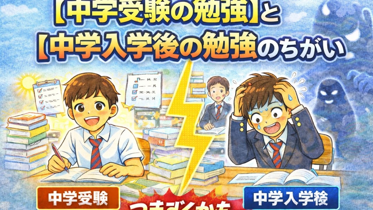 中学受験の勉強と中高一貫校入学後の勉強の違い