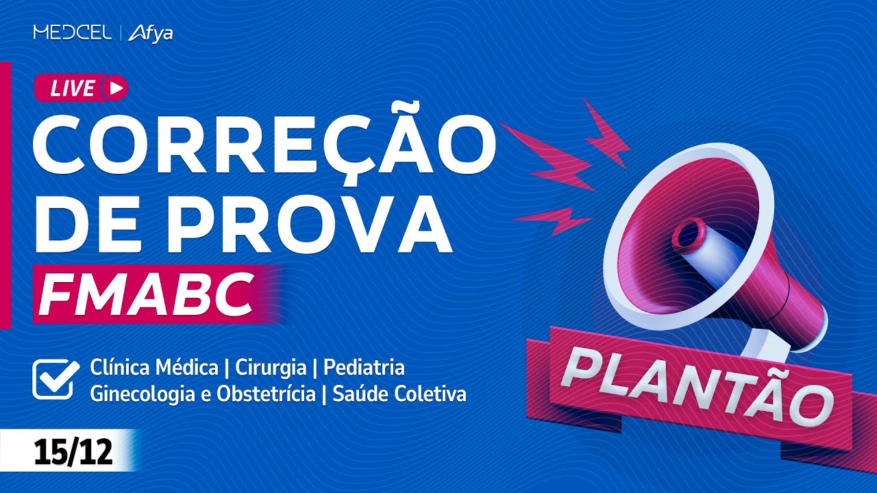 Live de Correção de Prova - FMABC
