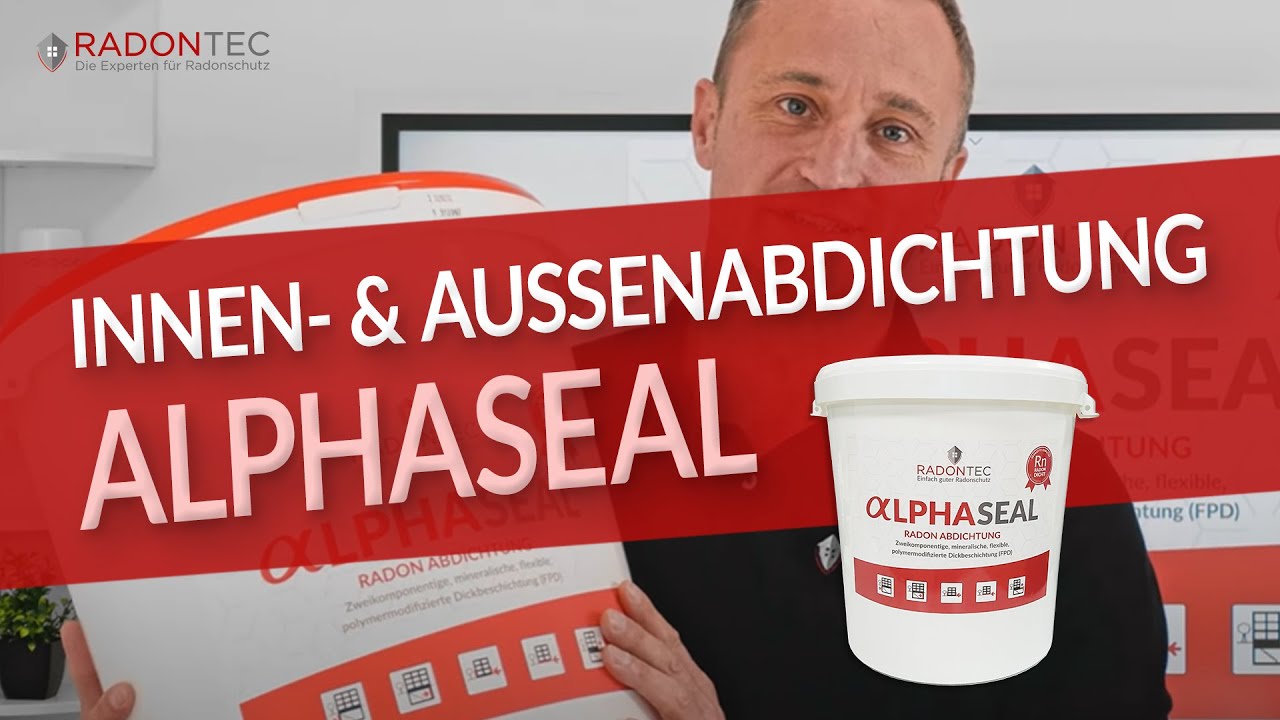 Radonschutz leicht gemacht: AlphaSeal Dichtschlämme - Innen- & Außenabdichtung | RadonTec