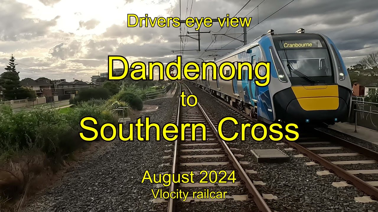Drivers eye view, Dandenong to Southern Cross, Aug 2024