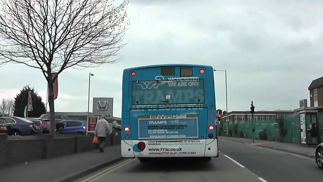 Driving Along Bromyard Road A44 & Tudor Way, Worcester, Worcestershire, England 16th March 2012