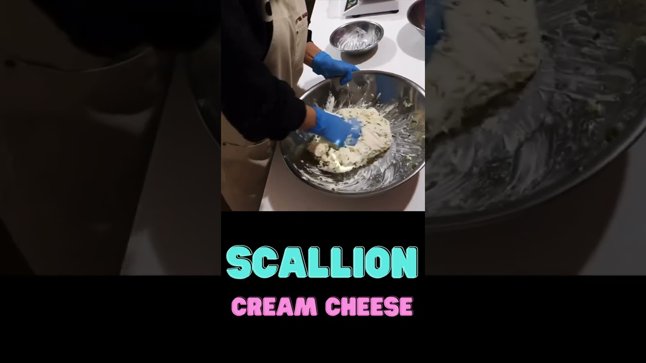 Scallion cream cheese #shorts #cream