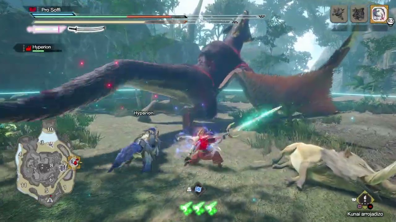 Un suave latigo, es el Nargacuga que dibuja llagas en mis manos