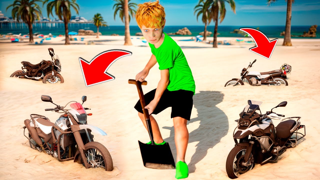 DESENTERRANDO MINI MOTOS de CRIANÇA ENFERRUJADAS no GTA 5!!😱⛏️