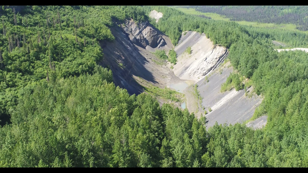 Jonesville (Sutton, Alaska) Coal Mine drone flyby