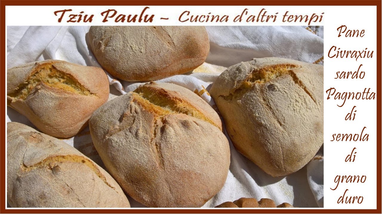 Pane civraxiu, pagnotta di semola con lievito madre - tutorial Cucina d'altri tempi