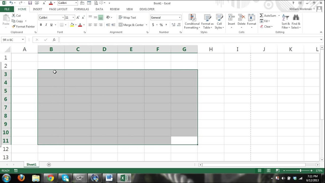MS Excel 2013 Tutorial FOR BEGINNERS PART 1 - How to use Excel - formulas, charts, tables