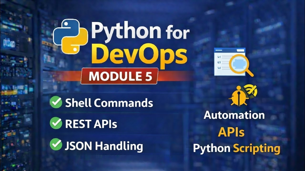 Automation, Shell Commands & REST APIs | Module 5 | Python for DevOps 🚀