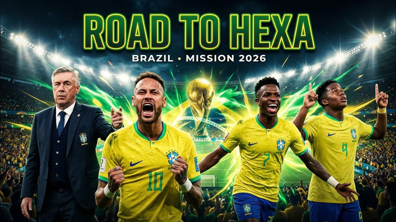 Brazil Hexa Mission 🇧🇷🔥 | FIFA World Cup 2026 Squad Introduction Anthem