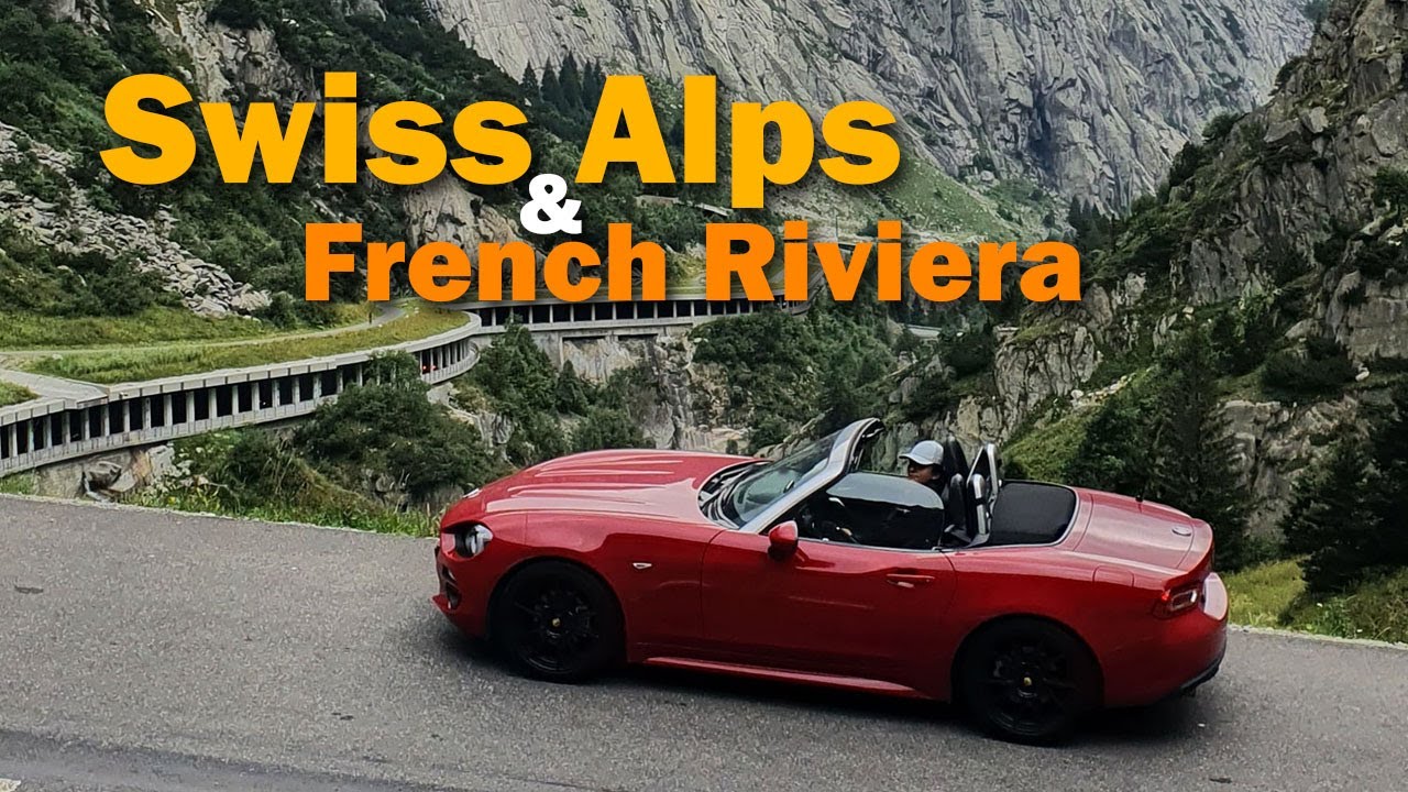 Swiss Alps & French Riviera in Fiat 124 Spider (August 2021)