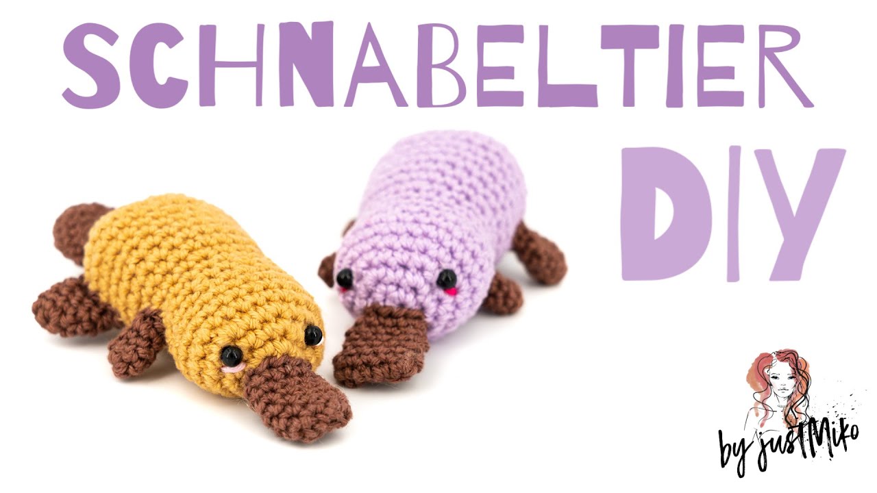 Schnabeltier Amigurumi häkeln 🌱*Do it Yourself* by justMiko