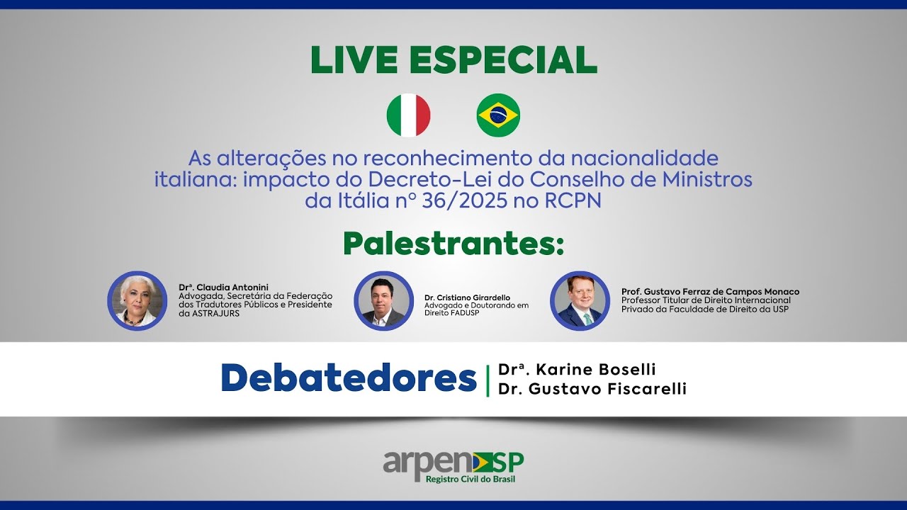 LIVE | CIDADANIA ITALIANA