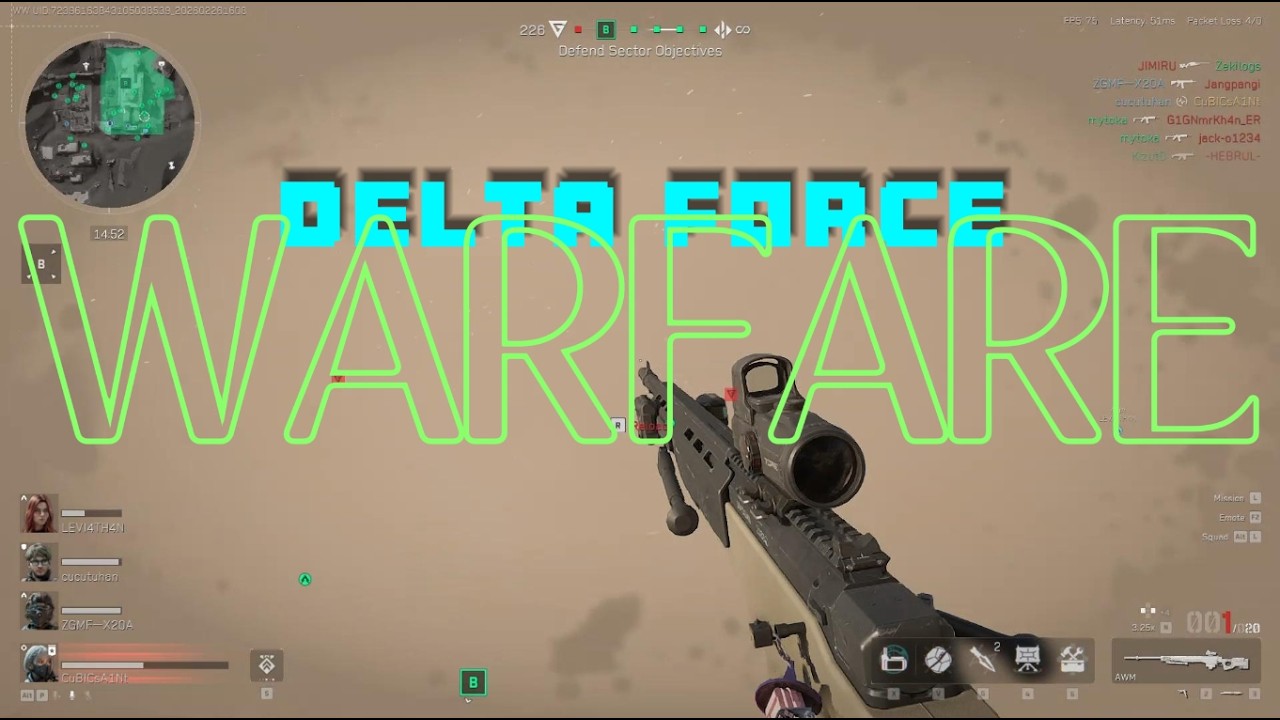 IT'S LITTERALLY A WAR | DELTA FORCE NEW WARFARE MODE GAMEPLAY | CUBIC_SAINT